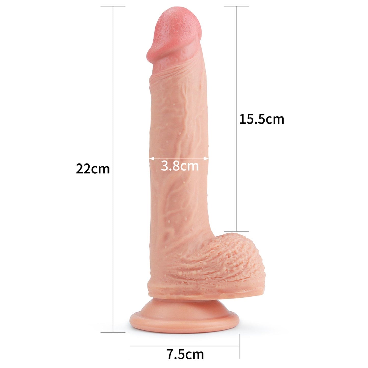 2-Wielkie dildo realistyczny penis z przyssawką-2