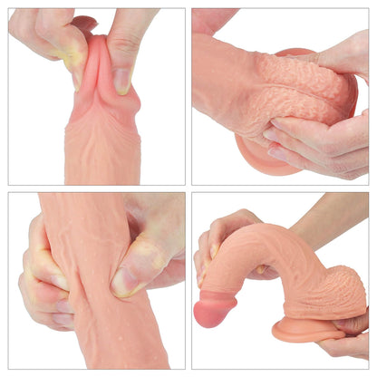 6-Wielkie dildo realistyczny penis z przyssawką-6