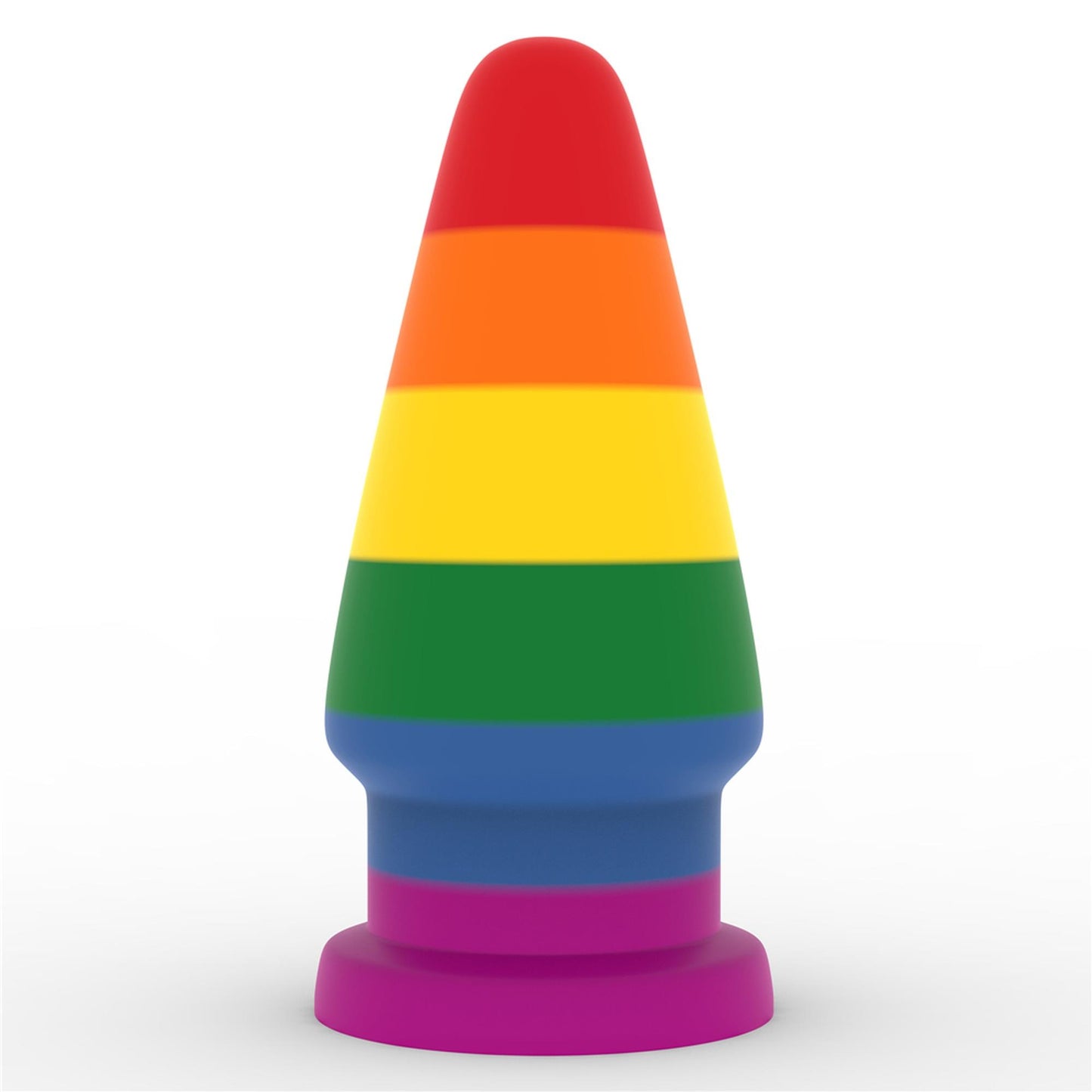 8-Tęczowa zatyczka analna korek  elastyczny 15 cm-8