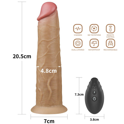2-Żylaste dildo penis realistyczny przyssawka 20,5cm-2