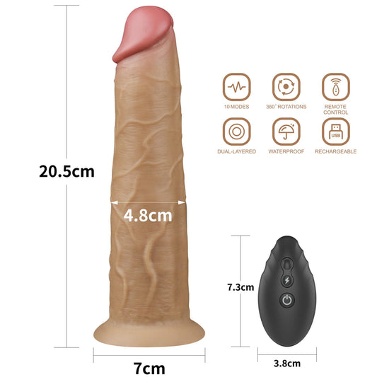 2-Żylaste dildo penis realistyczny przyssawka 20,5cm-2