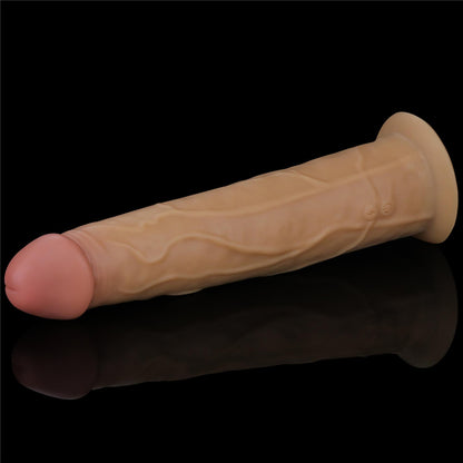 9-Silikonowy analny penis z przyssawką żylasty 23cm-9