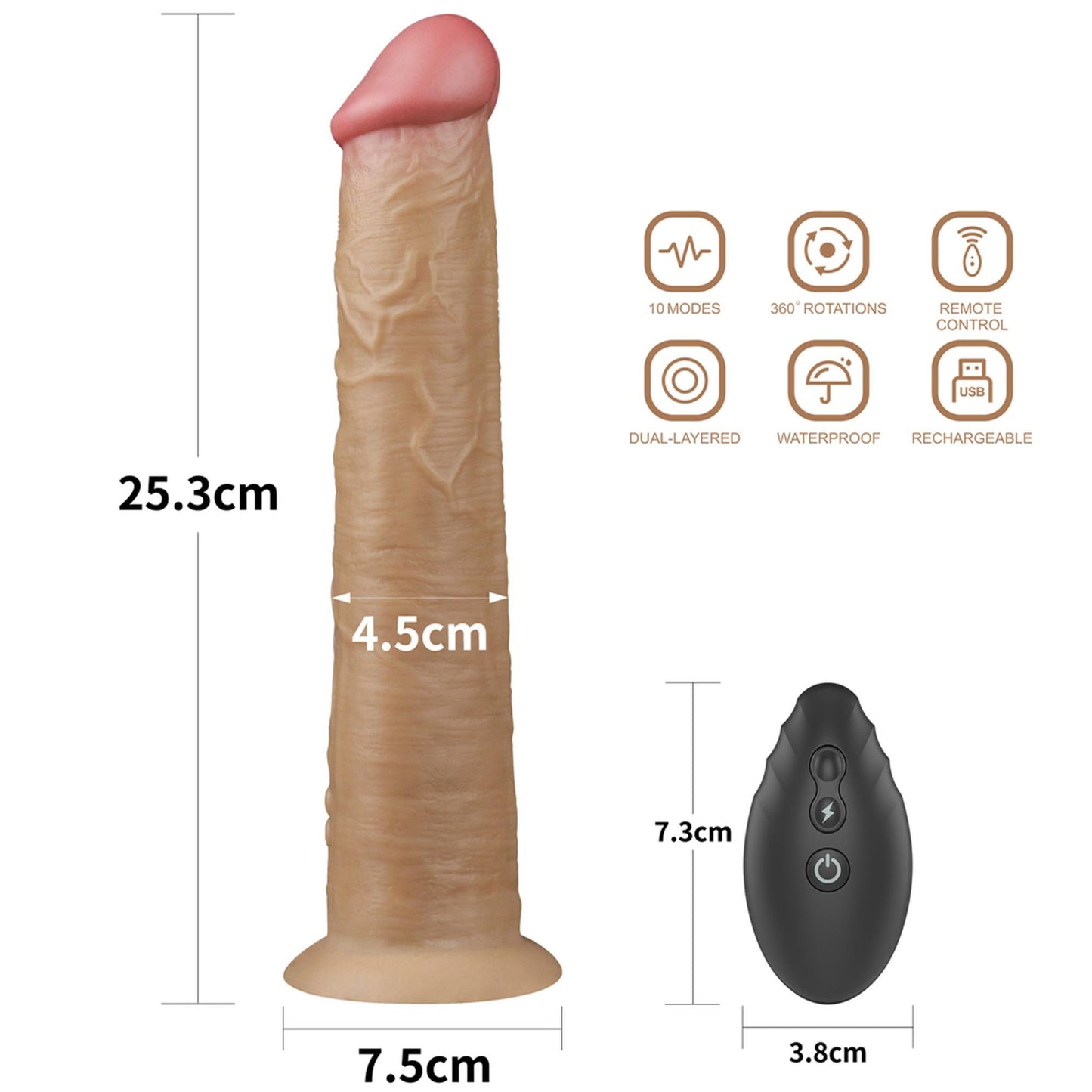 2-Realistyczne silikonowe żylaste sex dildo 26 cm-2