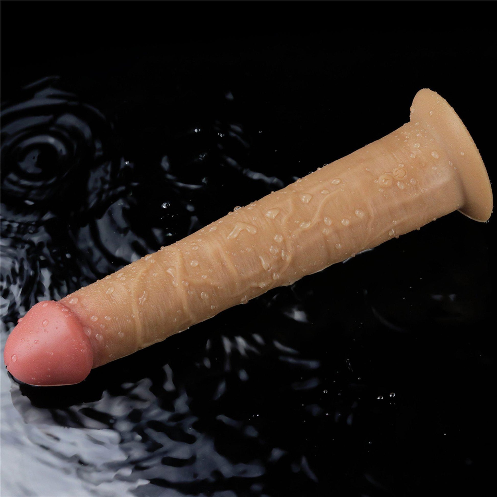 16-Realistyczne silikonowe żylaste sex dildo 26 cm-16