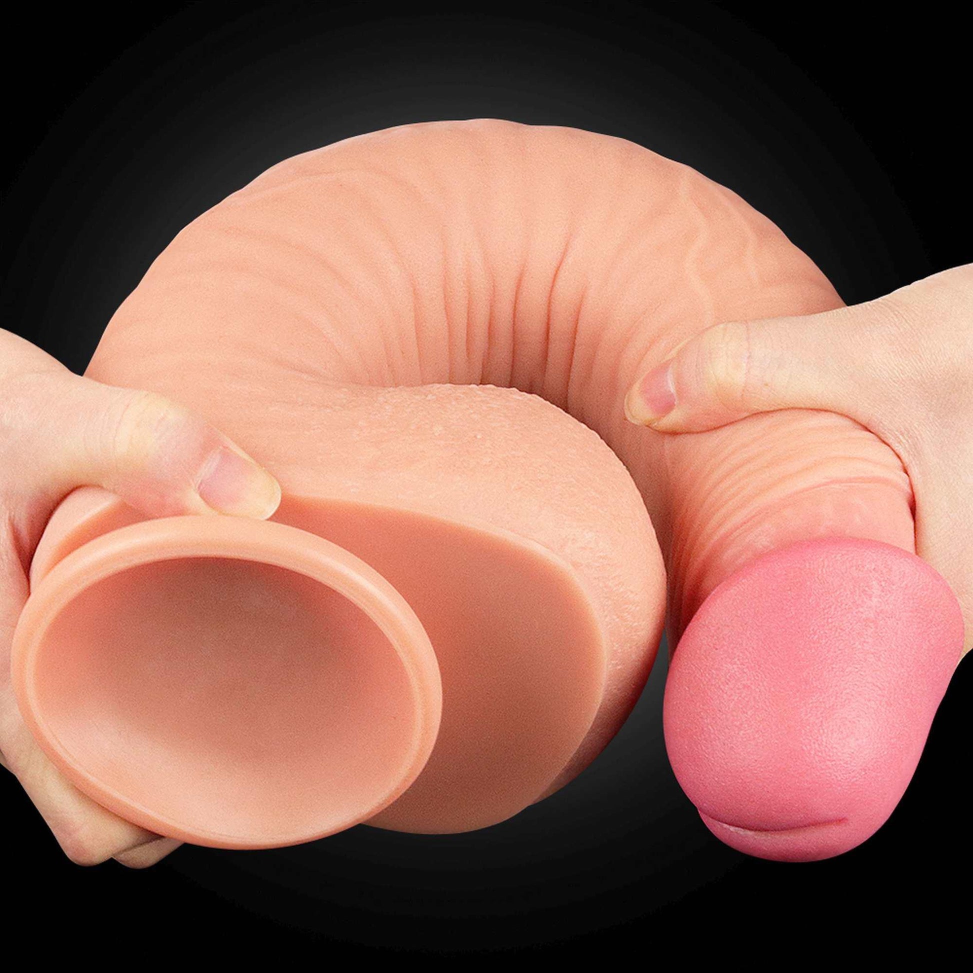5-Ogromne dildo realistyczny wygląd przyssawka 30 cm-5