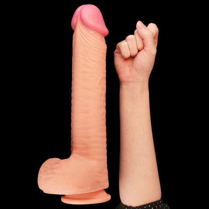 7-Ogromne dildo realistyczny wygląd przyssawka 30 cm-7