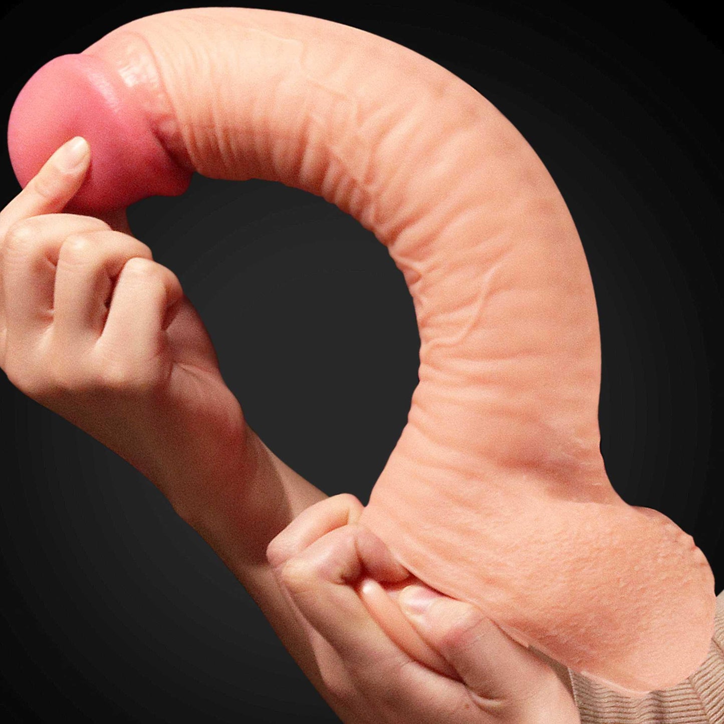 8-Ogromne dildo realistyczny wygląd przyssawka 30 cm-8