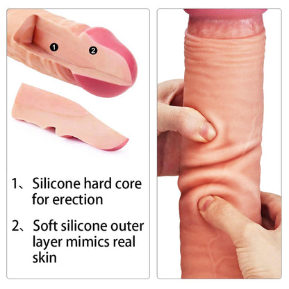 10-Ogromne dildo realistyczny wygląd przyssawka 30 cm-10