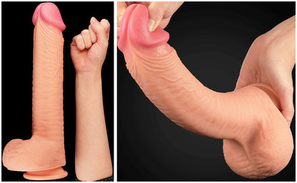 13-Ogromne dildo realistyczny wygląd przyssawka 30 cm-13
