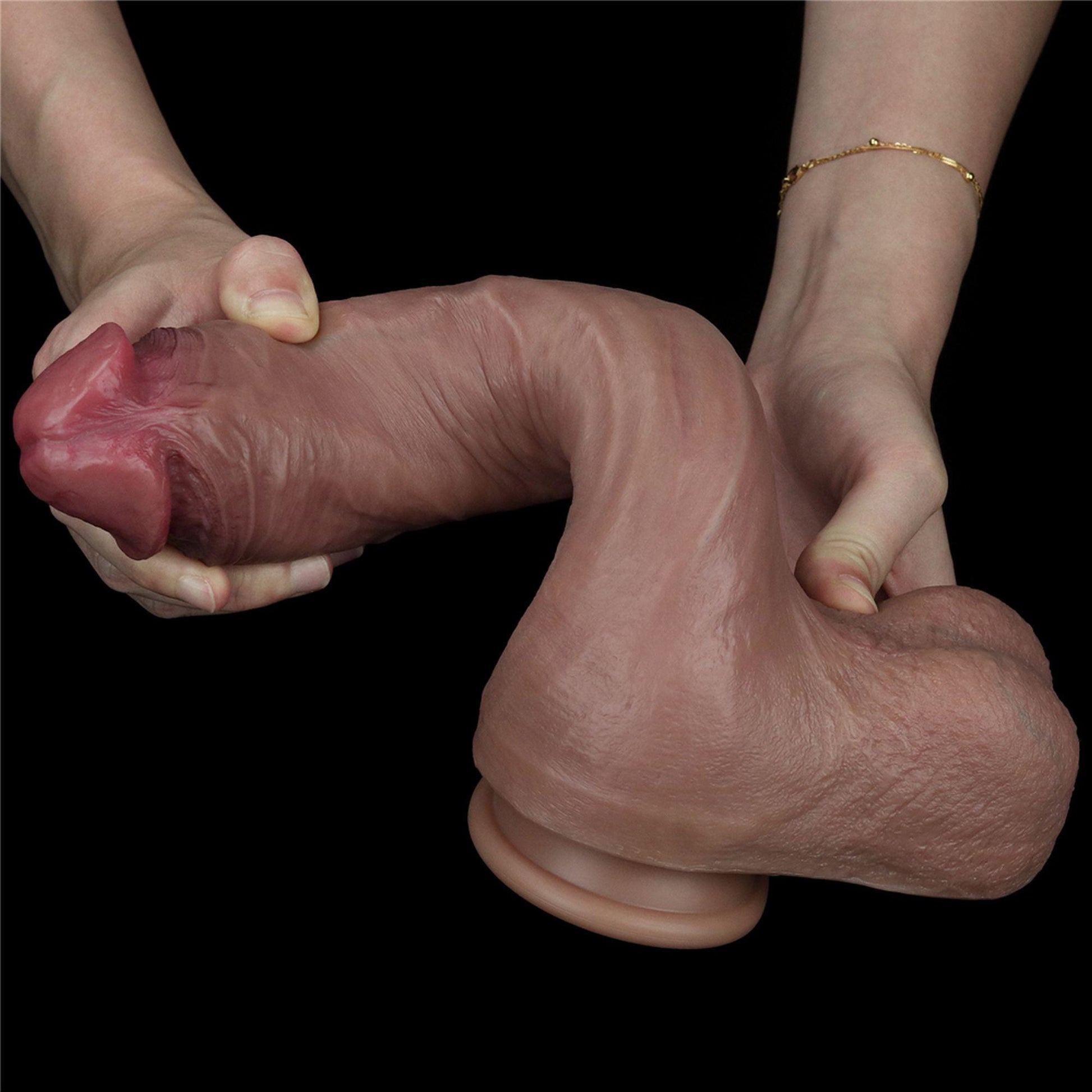 8-Długi sexowny penis realistycznie wykończony 27 cm-8