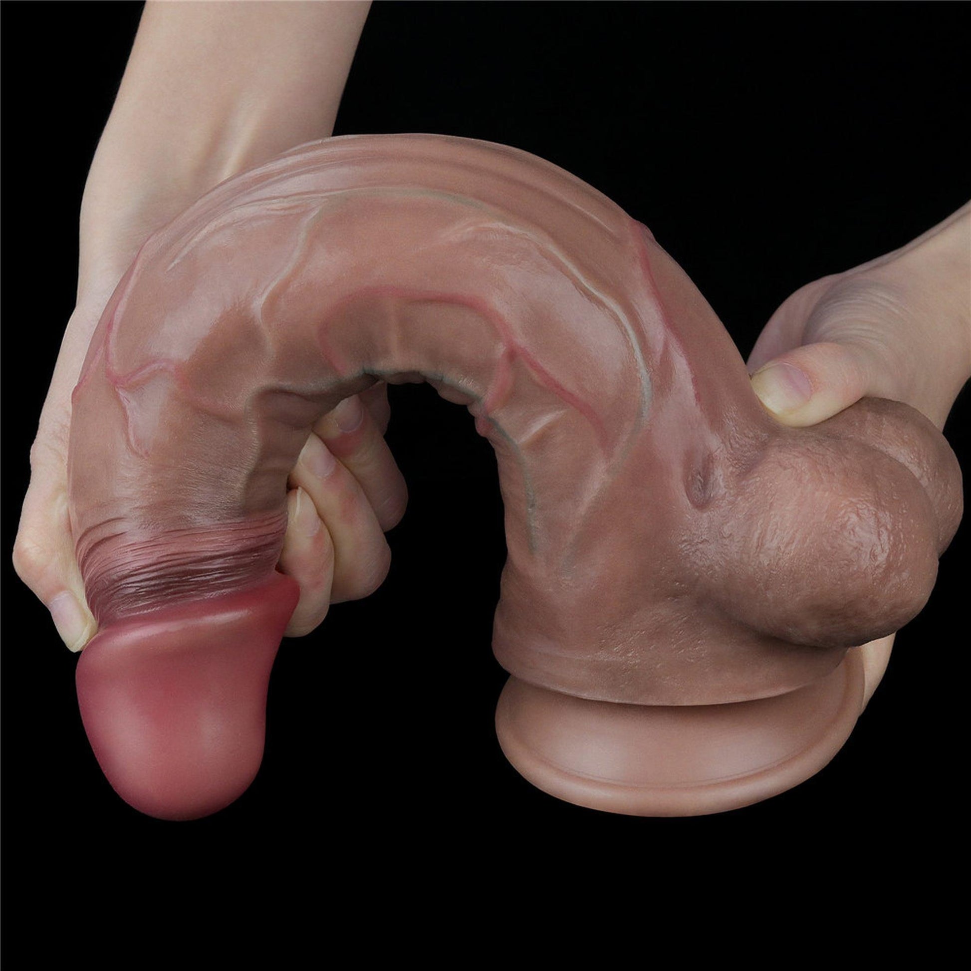 6-Gruby realistyczny penis z żyłami przyssawka 29cm-6