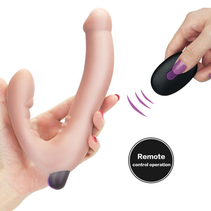3-Podwójne dildo sex lesbijski 3 poziomy wibracji-3
