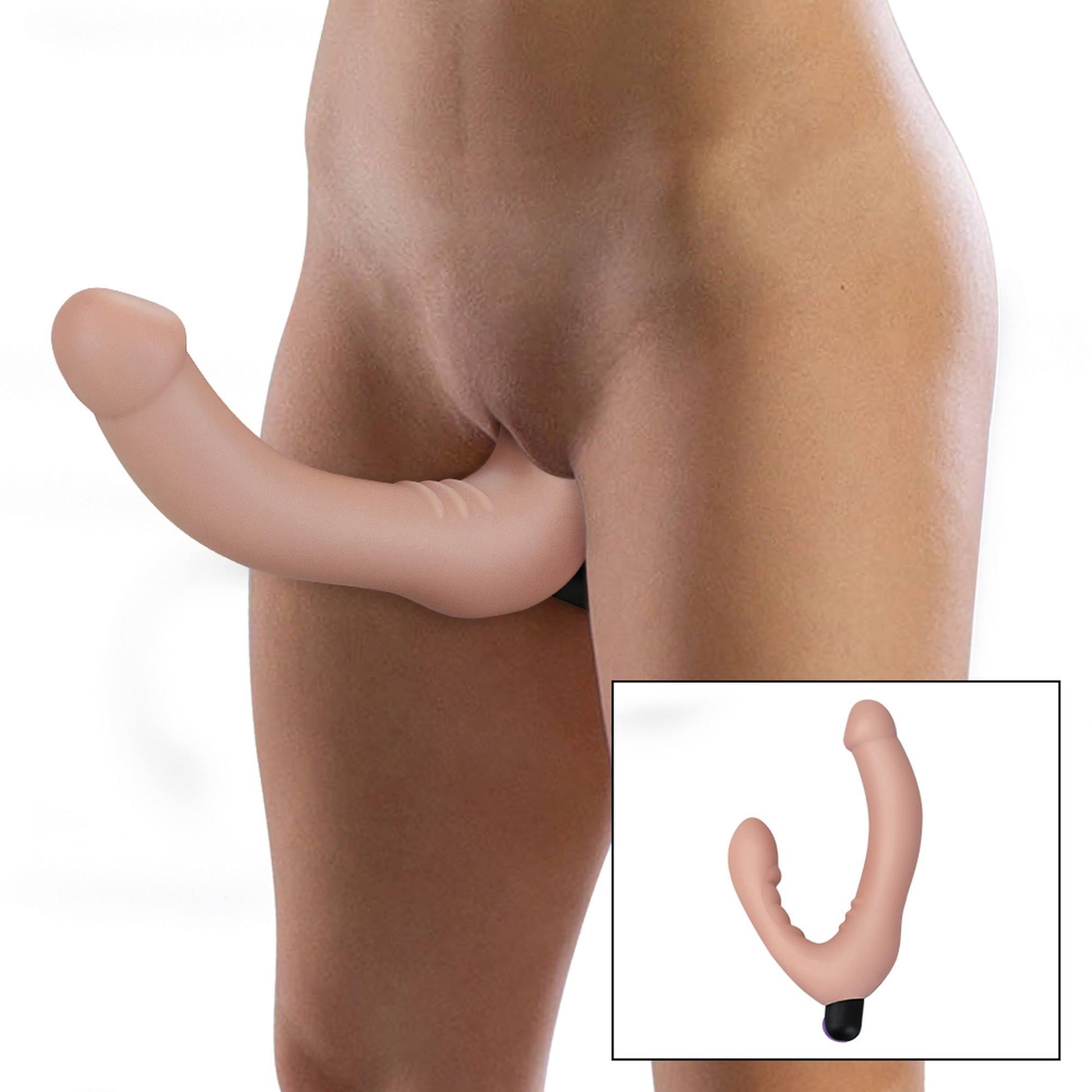 7-Podwójne dildo sex lesbijski 3 poziomy wibracji-7