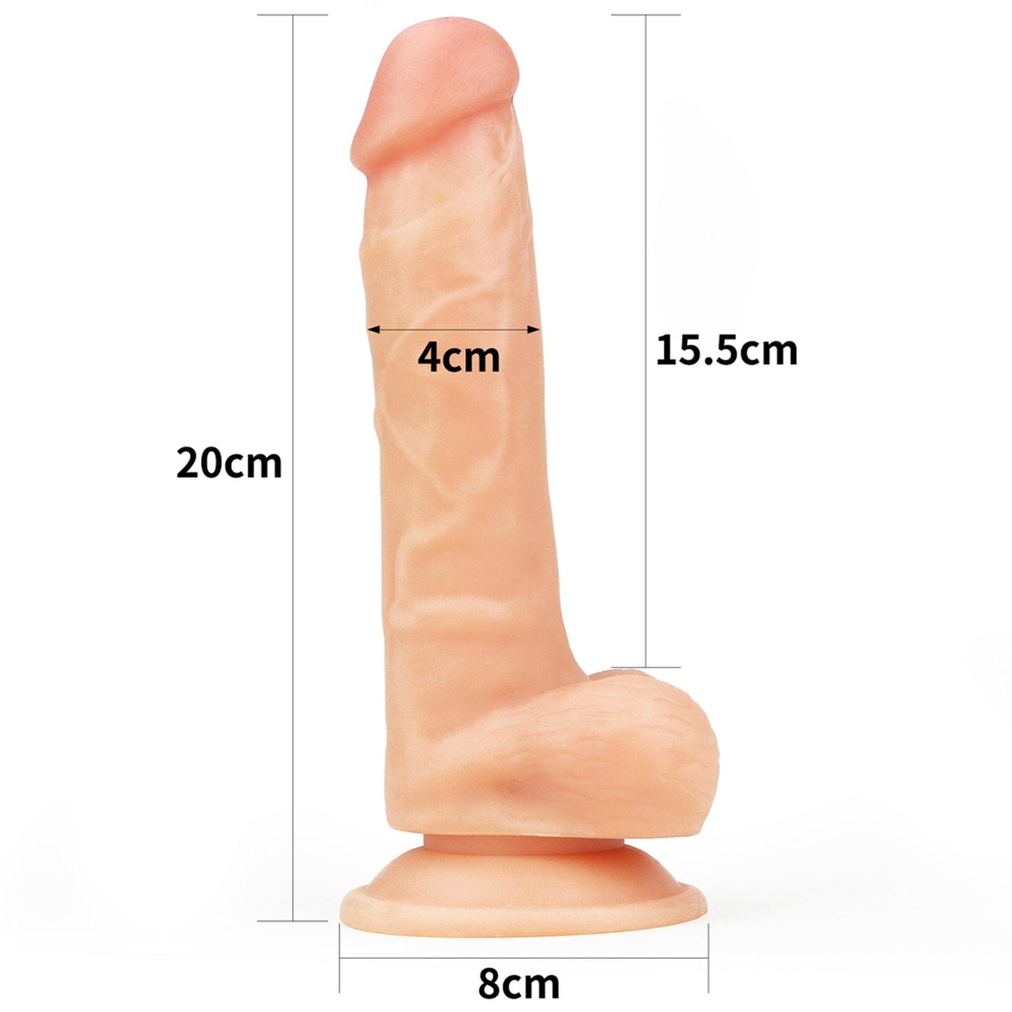 7-Strap-on z elastycznym penisem realistyczny 19 cm-7