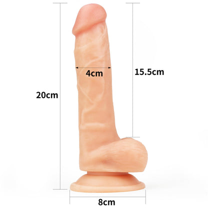 7-Strap-on z elastycznym penisem realistyczny 19 cm-7