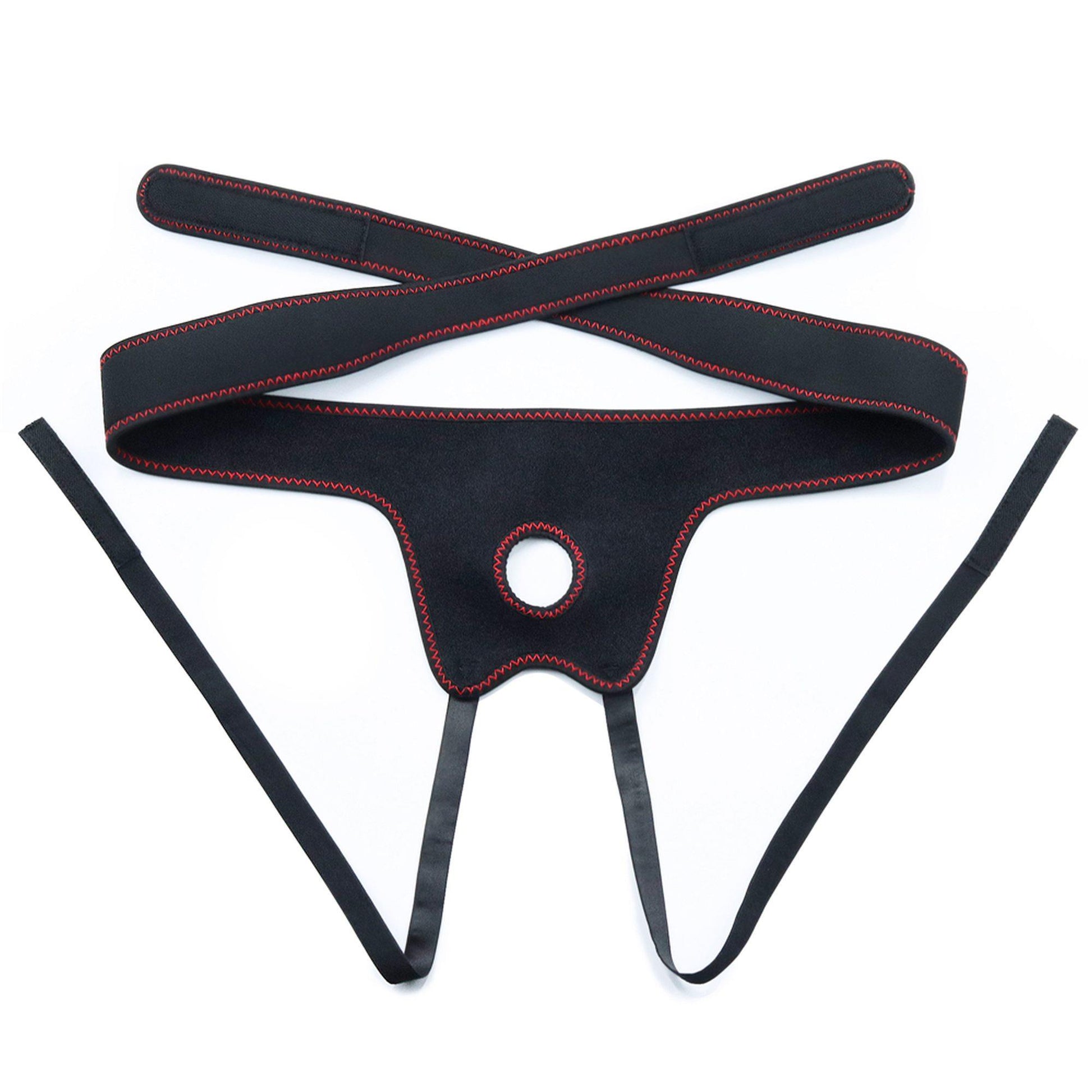 8-Majtki strap-on w zestawie z wibrującym dildo 20cm-8