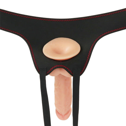 9-Majtki strap-on w zestawie z wibrującym dildo 20cm-9