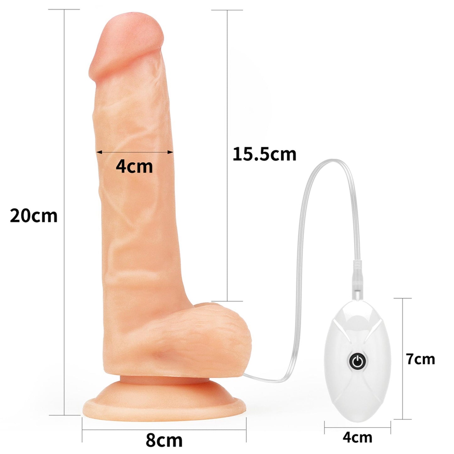 13-Majtki strap-on w zestawie z wibrującym dildo 20cm-13