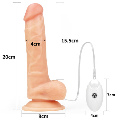13-Majtki strap-on w zestawie z wibrującym dildo 20cm-13