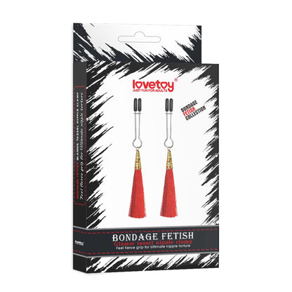 5-Nakładki na sutki czerwone słodkie frędzelki-5