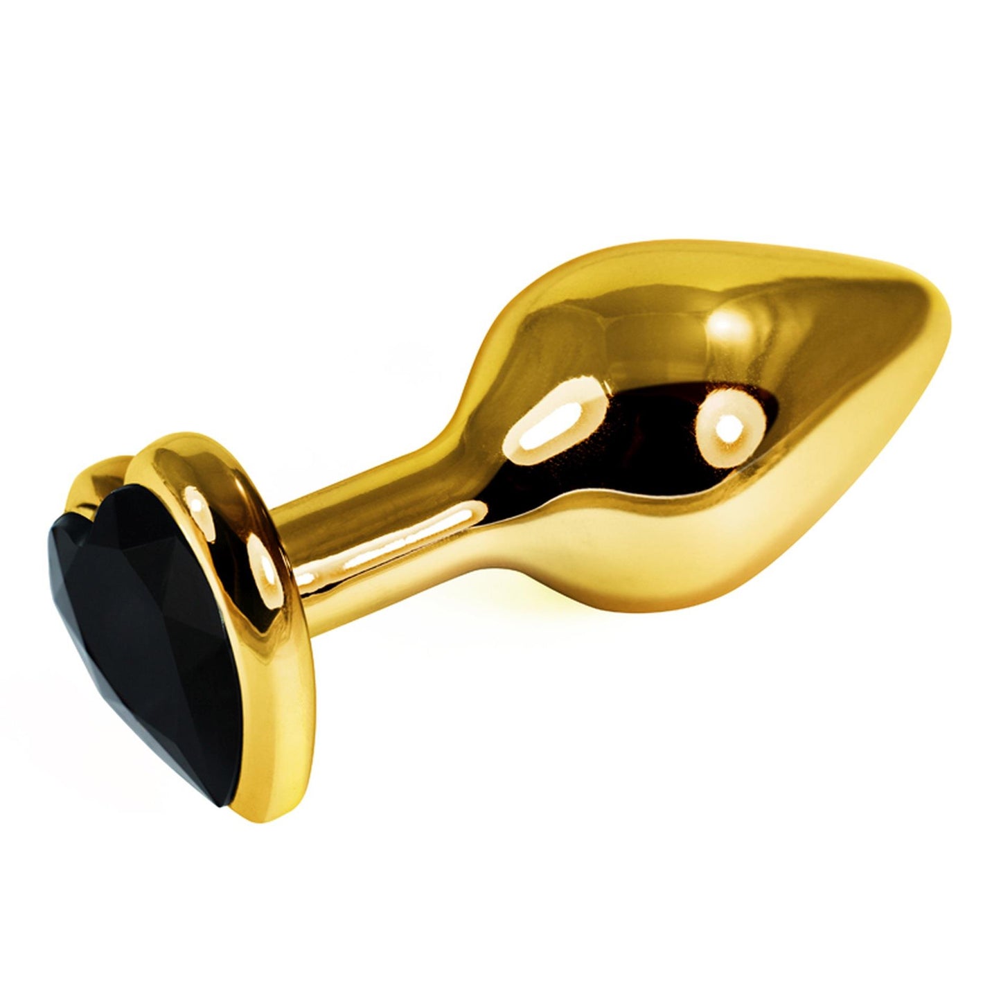 1-Gold Heart Plug Black-1