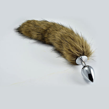 2-Duży korek analny wtyczka puszysty ogon 9cm-2