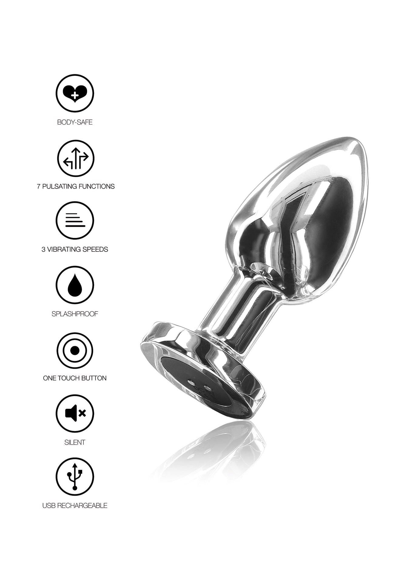 4-Buttplug Vibr. Small Silver-4