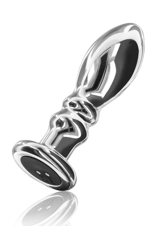 1-Buttplug Vibr. Ribbed Medium Silver-1