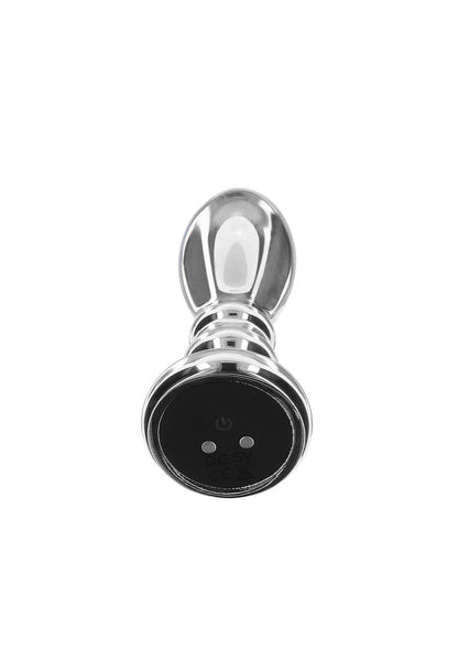 3-Buttplug Vibr. Ribbed Medium Silver-3