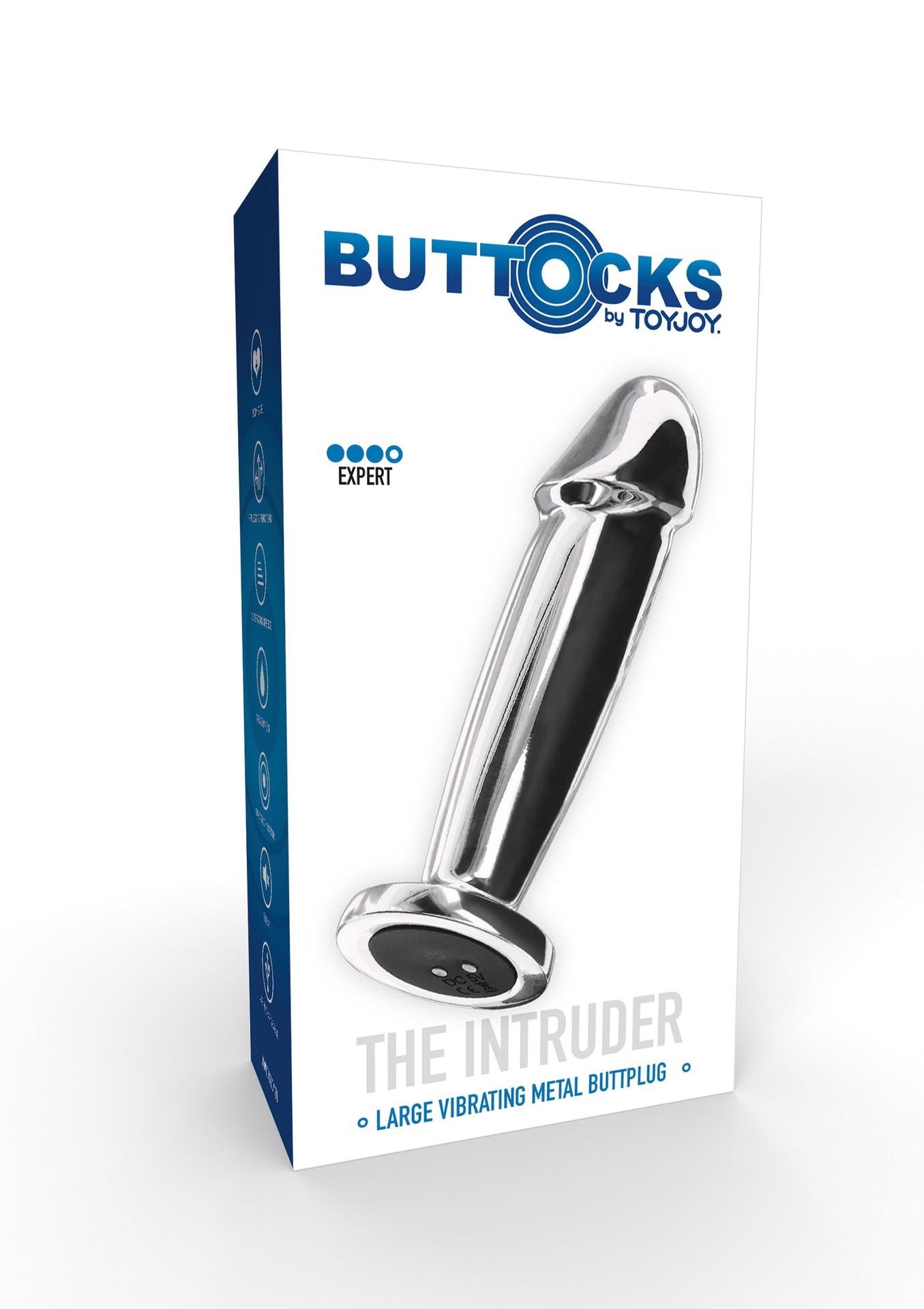 2-Buttplug Vibr. Penis Silver-2