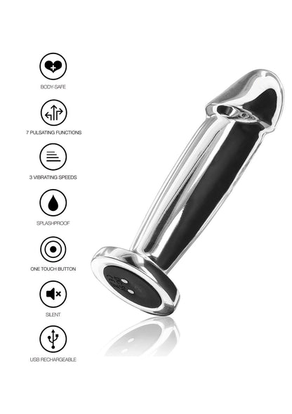 4-Buttplug Vibr. Penis Silver-4