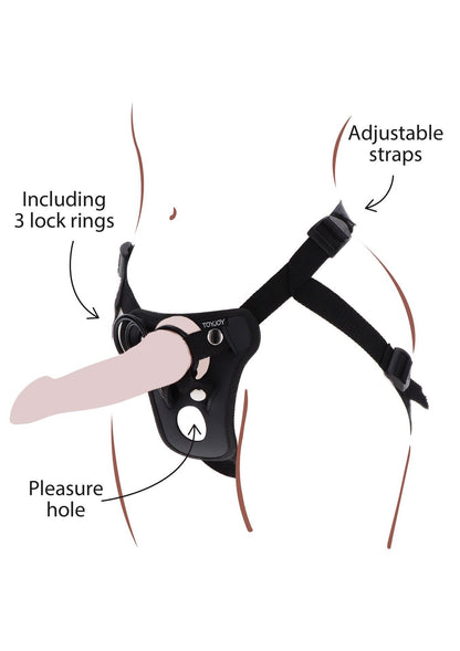 1-Strap-On Pleasure Harness Black-1