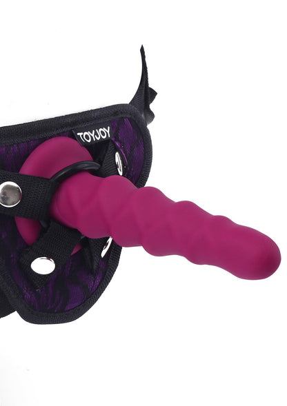 5-Dildo do uprzęży strap-on żebrowane erotyka 15cm-5