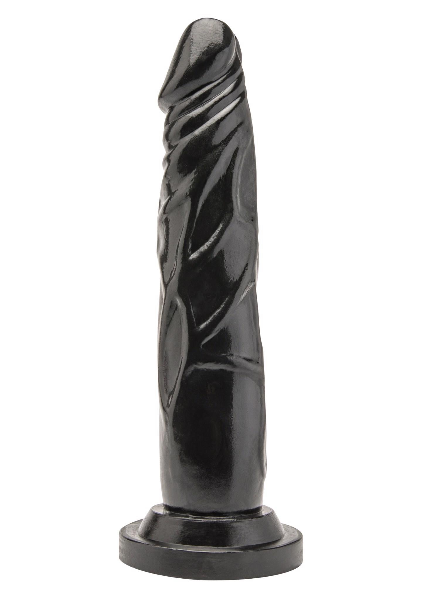 1-Dildo naturalne sztuczny czarny penis członek 18cm-1