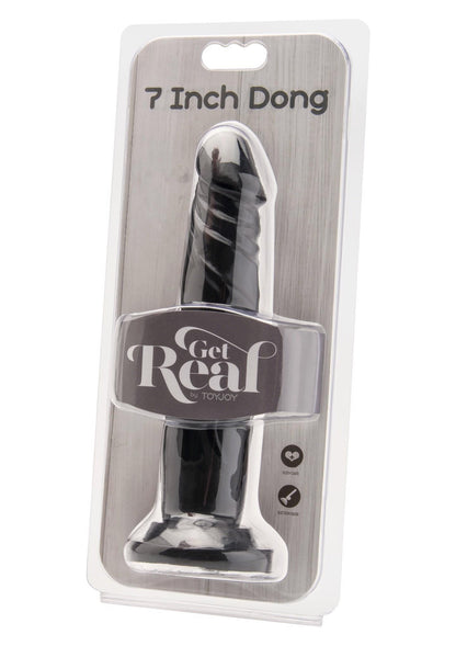4-Dildo naturalne sztuczny czarny penis członek 18cm-4