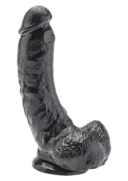 2-Dildo czarne realistyczny penis przyssawka 20cm-2
