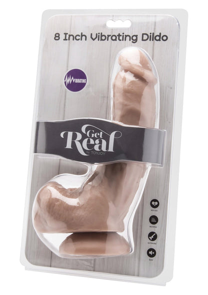 3-Dildo-cock 8 inch w/ balls flesh vibr.-3