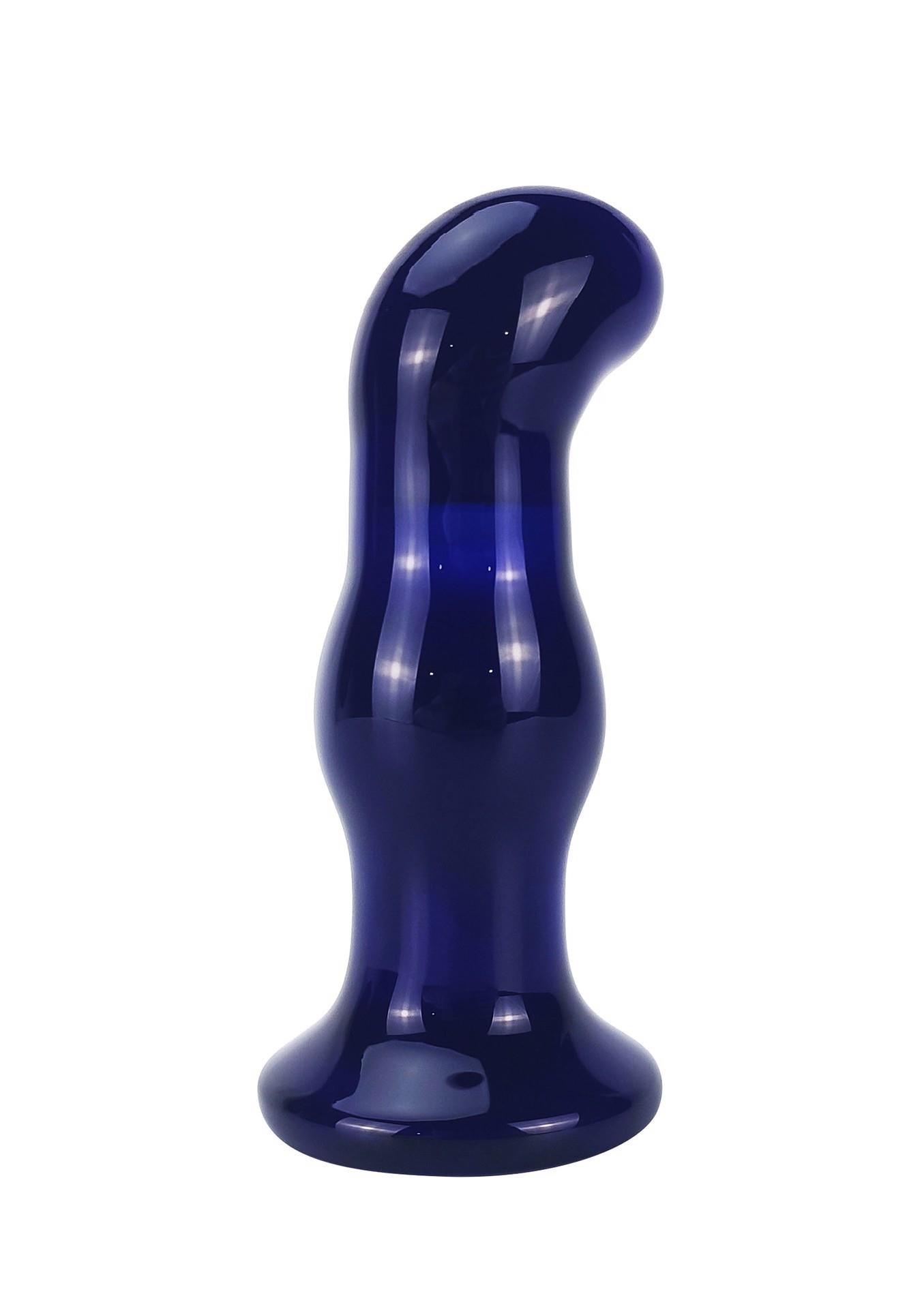 5-Szklany wibrujący korek analny plug 5 trybów 11 cm-5
