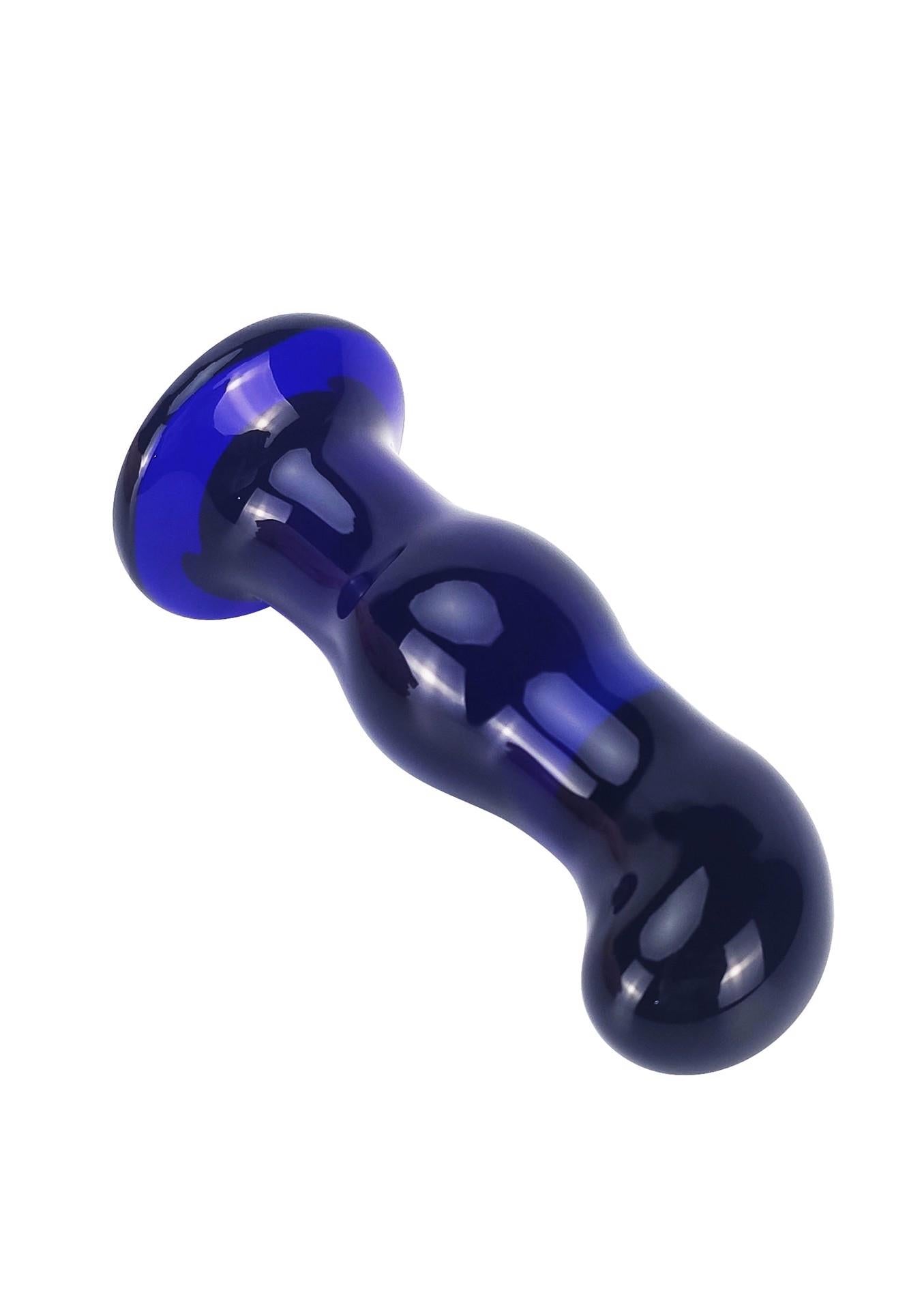 6-Szklany wibrujący korek analny plug 5 trybów 11 cm-6