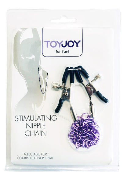 3-Klamry na sutki fioletowy łańcuszek bdsm bondage-3