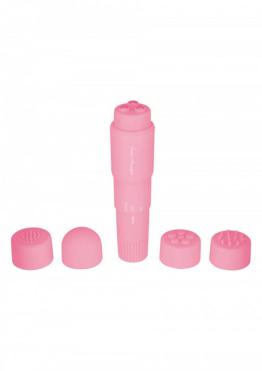 1-Mały masażer łechtaczki mini wibator 4 końcówki-1