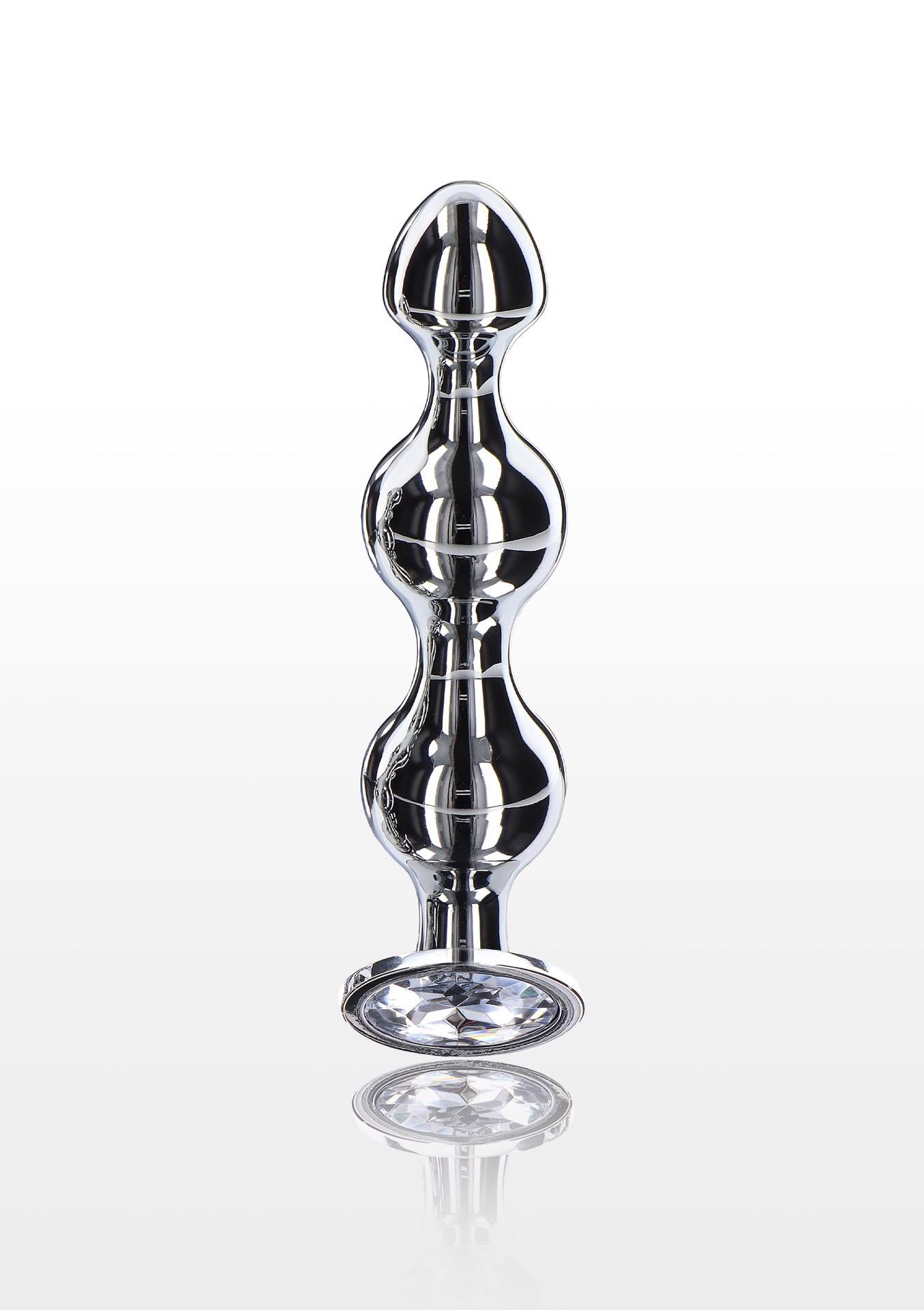 2-Korek analny sonda stalowa kulkowa diament 13cm-2