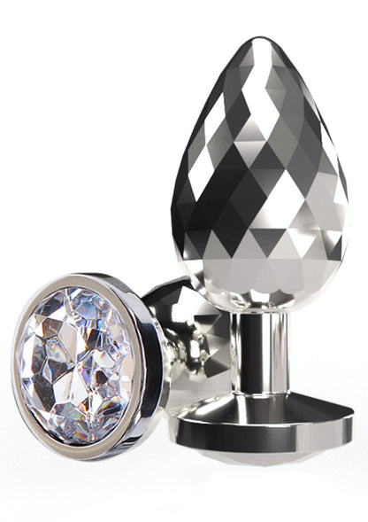 1-Disco Diamond Plug Large Silver-1