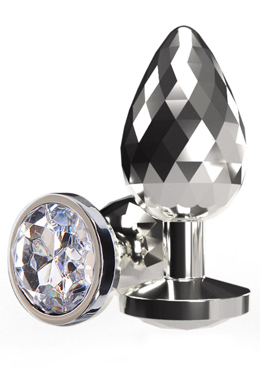 1-Disco Diamond Plug Large Silver-1