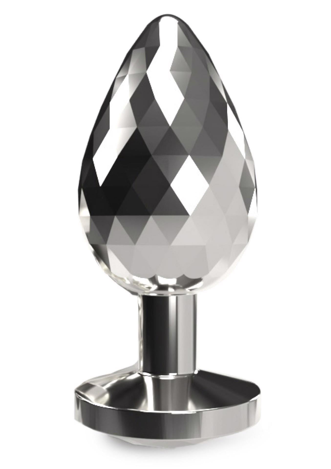 3-Disco Diamond Plug Large Silver-3