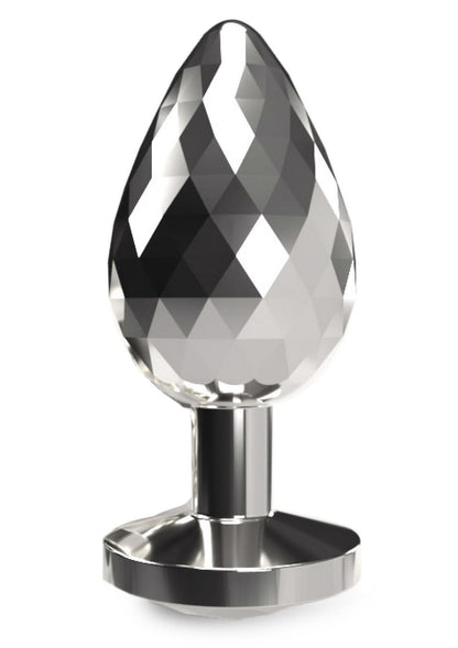 3-Disco Diamond Plug Large Silver-3