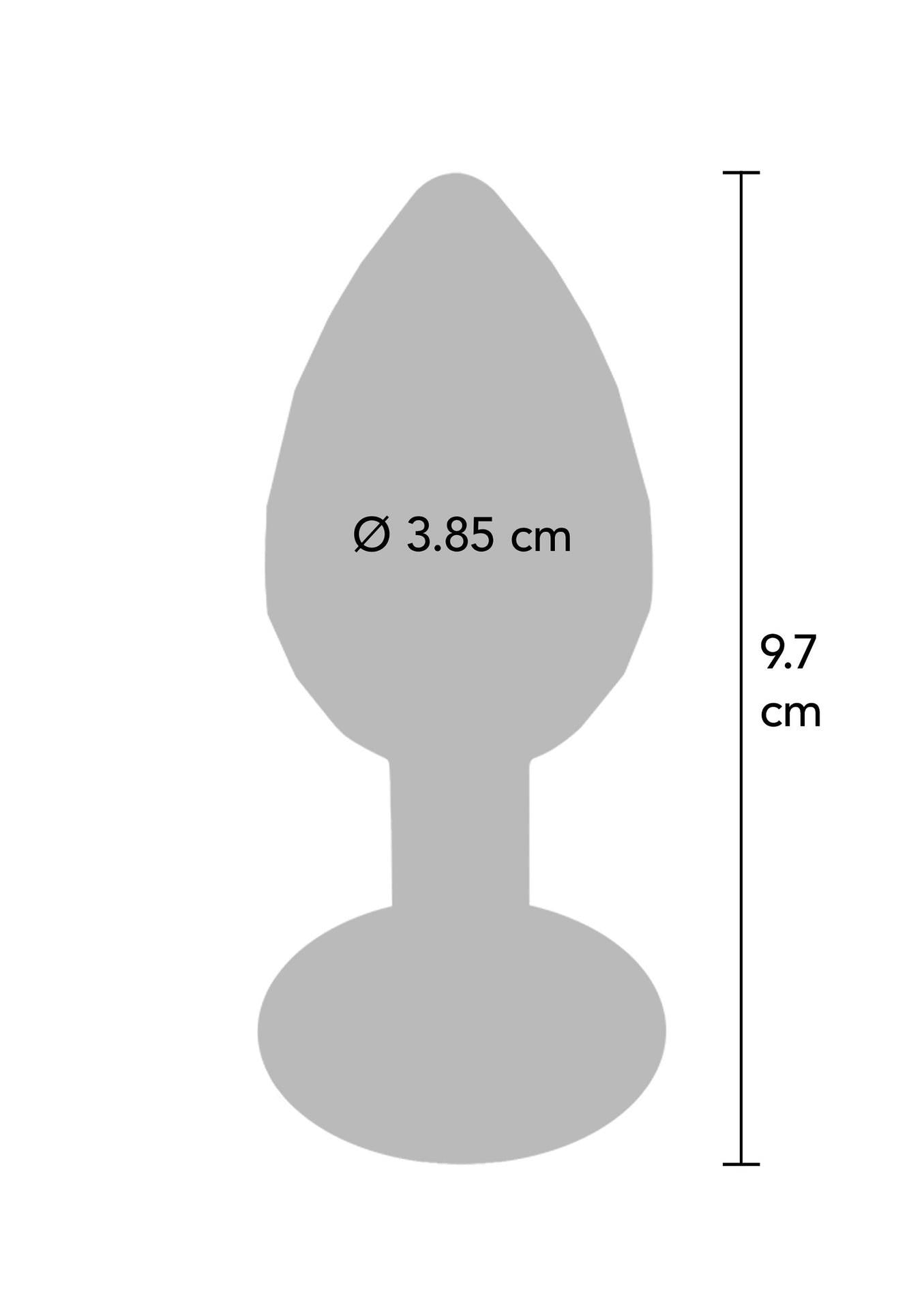 4-Disco Diamond Plug Large Silver-4