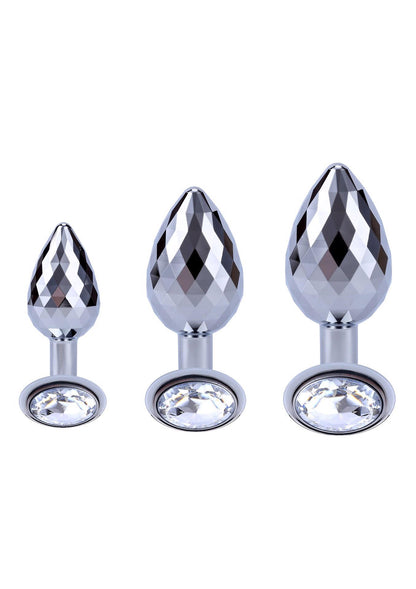 5-Disco Diamond Plug Large Silver-5