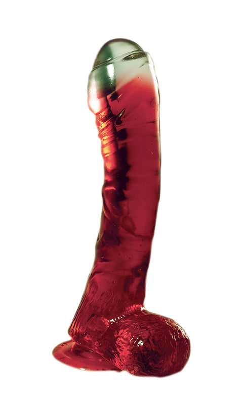 1-Żelowy penis z przyssawką jądrami realistyczny 16c-1