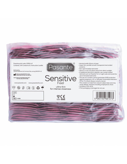 1-Pasante Sensitive/Feel Condomsl Bulk Packs 144 pcs-1